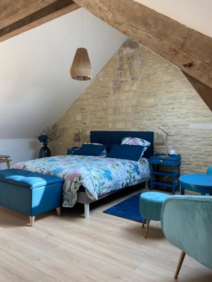 Charmante Maison Du XVIII En Pierre Renovee Colleville-Montgomery 外观 照片